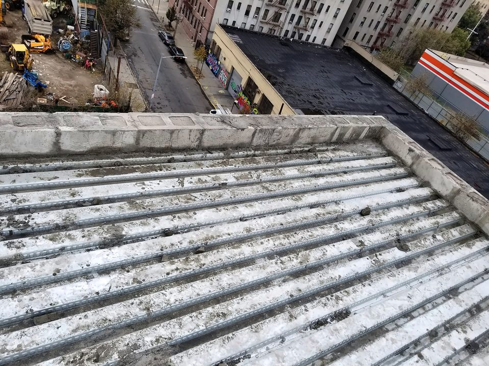 Concrete stadium seating structure, 2017