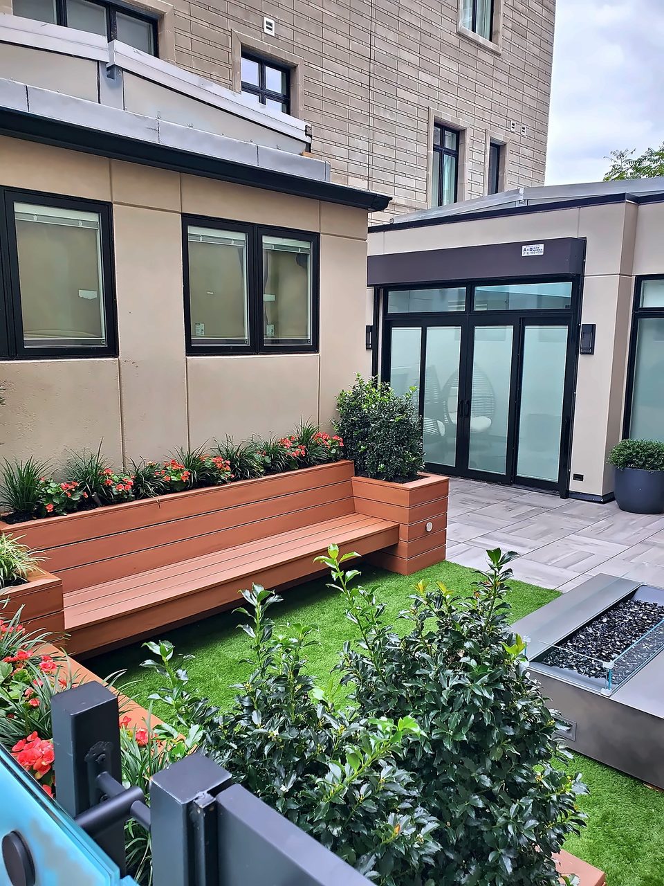 Rooftop garden and courtyard build-out, 2019