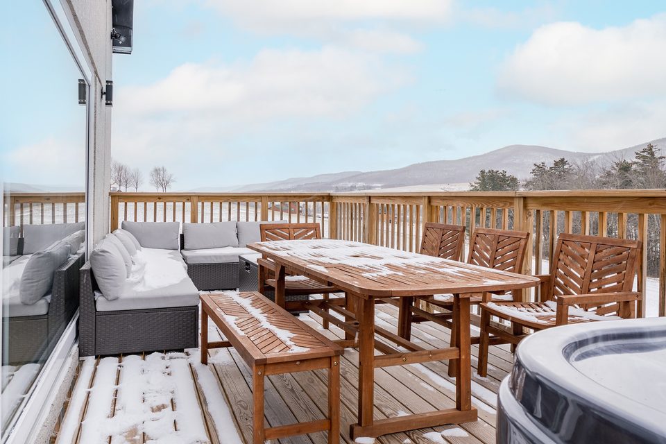 Deck dining and lounge