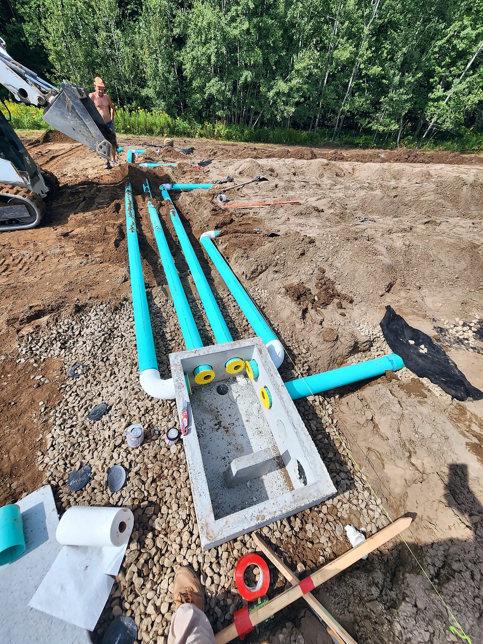 Water service trench, 2023