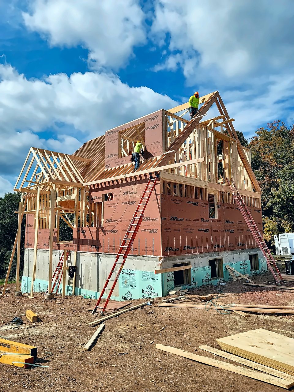 Wood framing crew, 2021