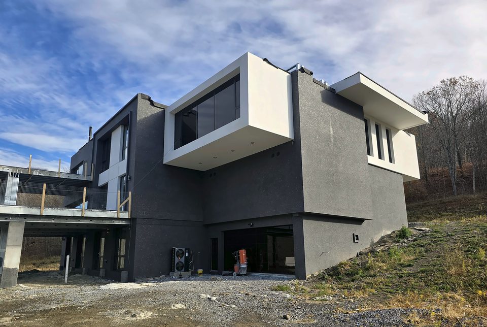 After: rear elevation, November 2025
