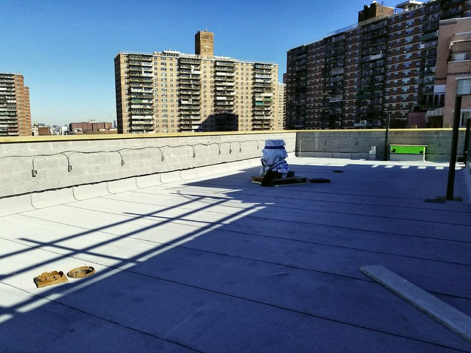 Coated flat roof, 2019